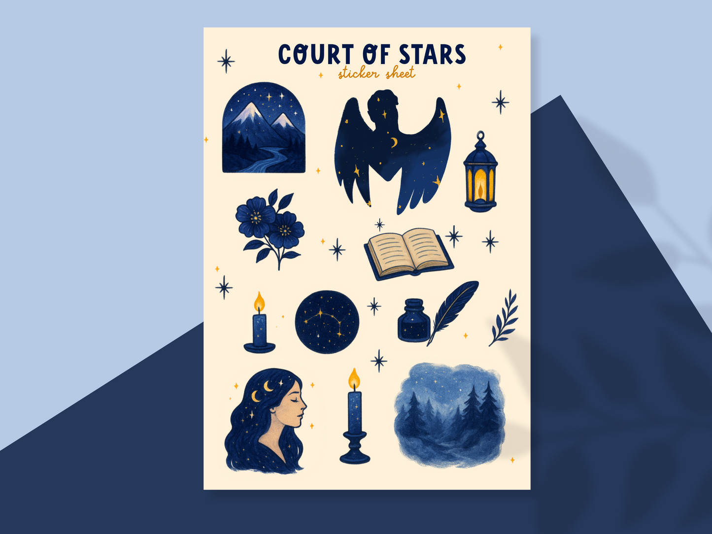Court of Stars Sticker Sheet (ACOMAF Inspired Stickers)