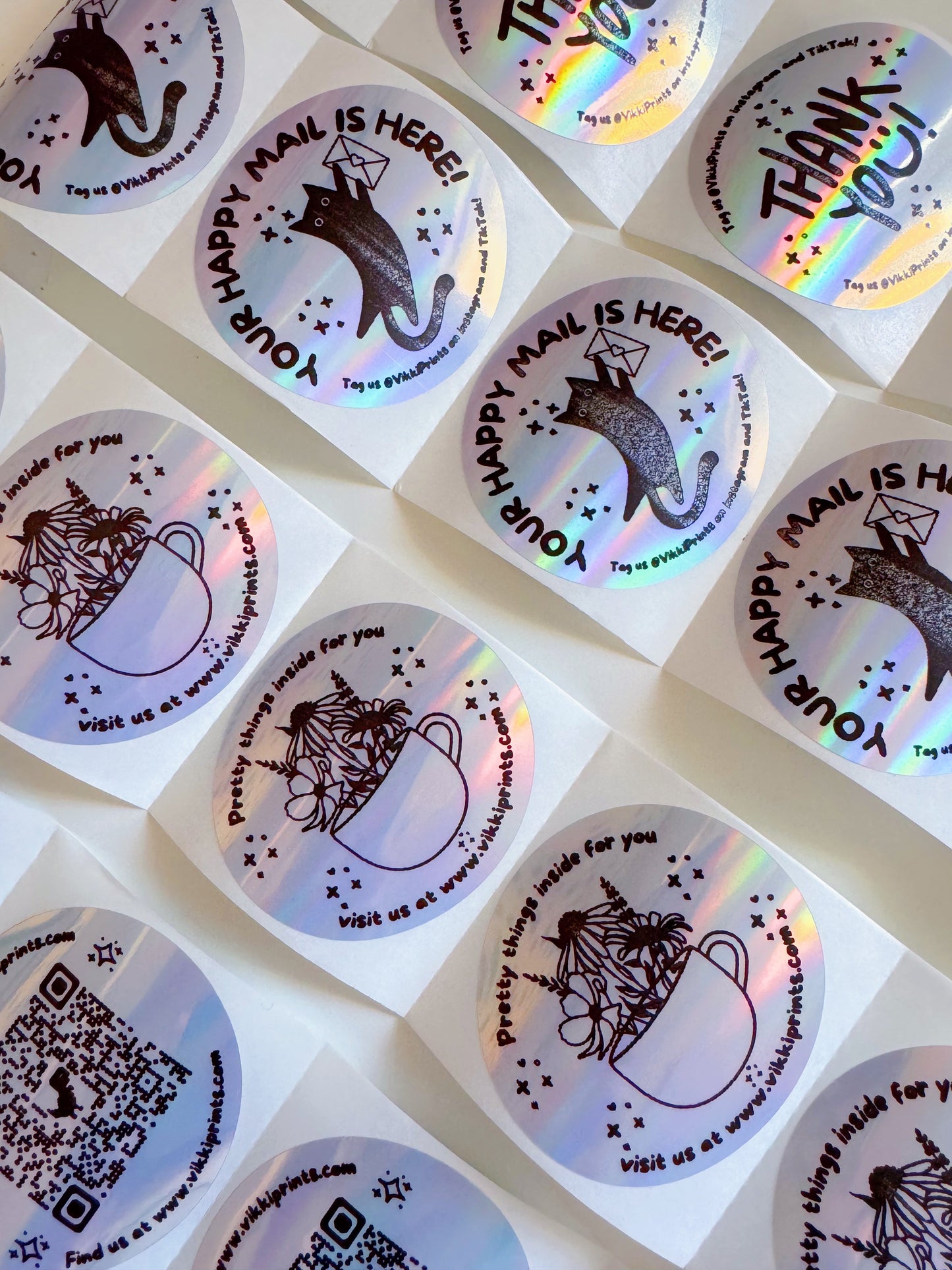 QR Code Stickers- Personalised Small Business Stickers