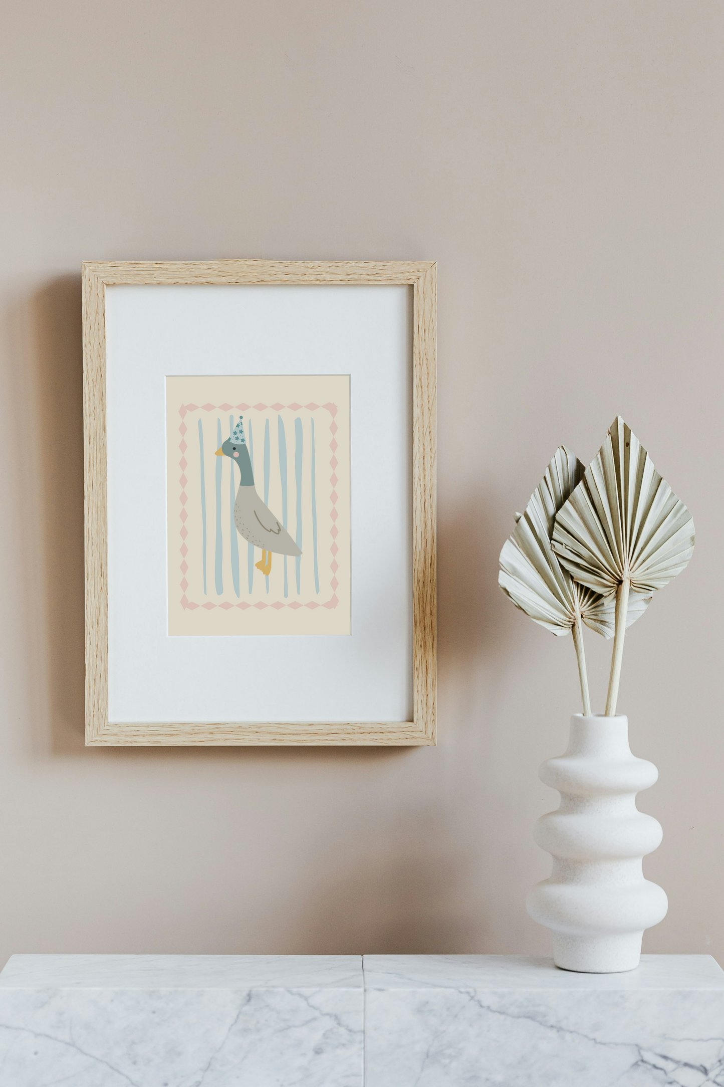 Vintage Duck Nursery Art Print