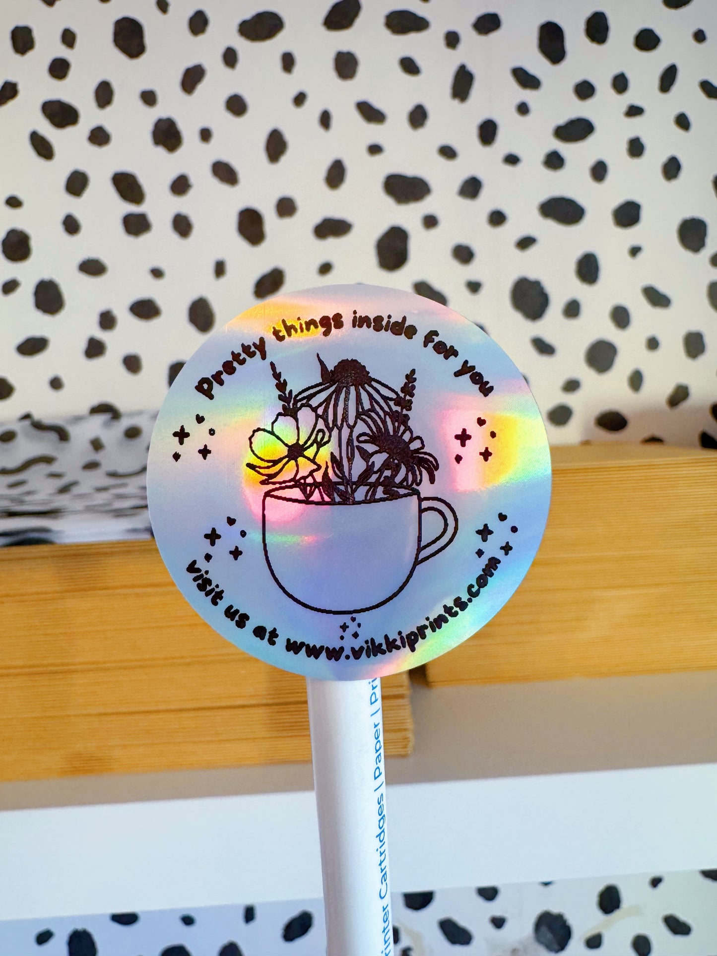 Pretty Things inside for you - Personalised Small Business Stickers