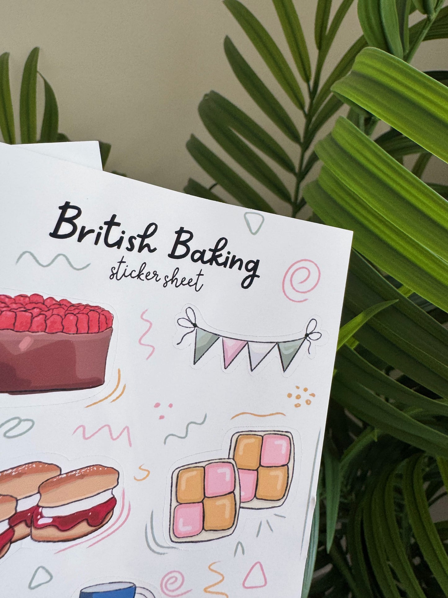 British Baking Sticker Sheet (GBBO Inspired Stickers)