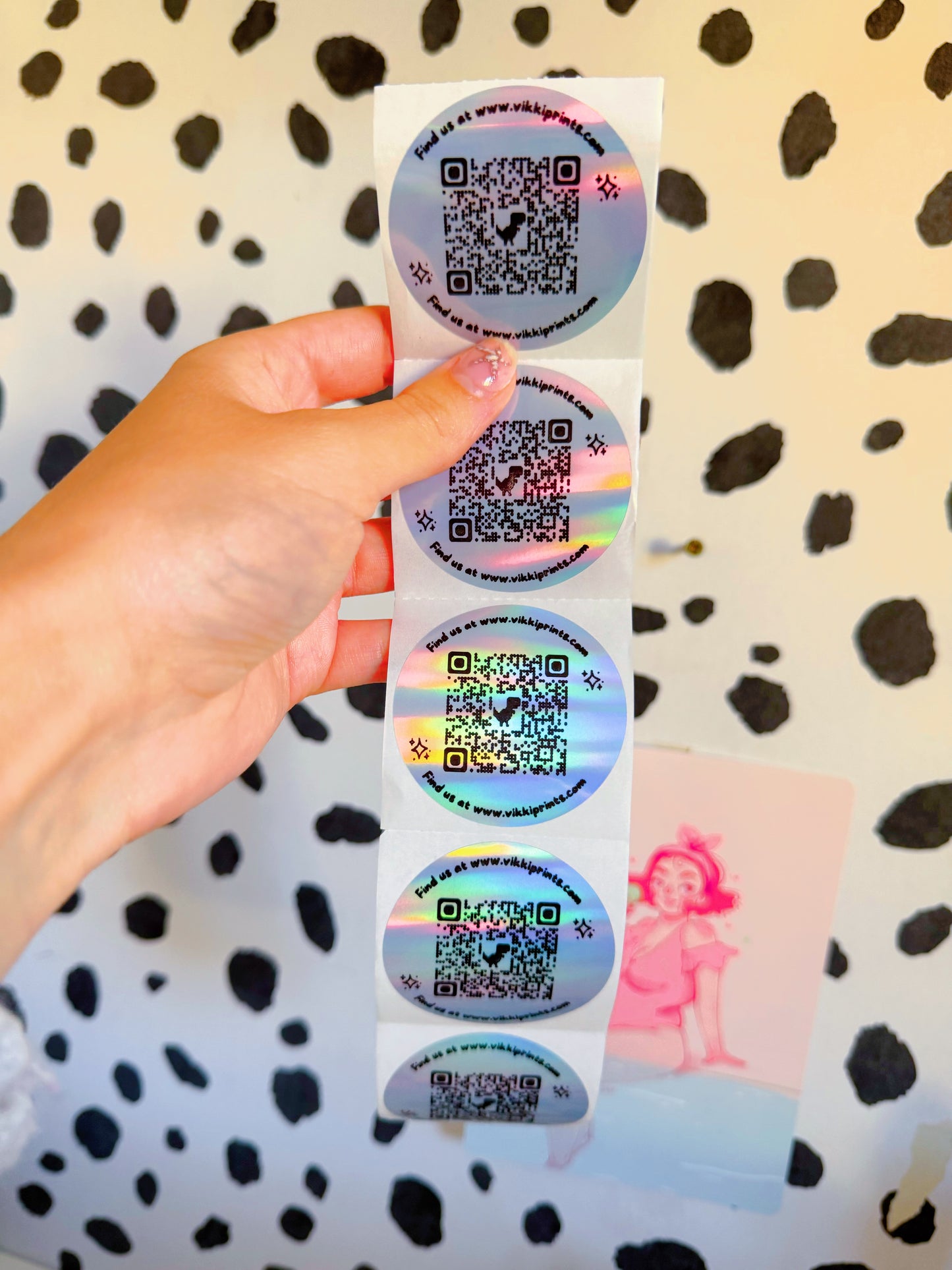 QR Code Stickers- Personalised Small Business Stickers