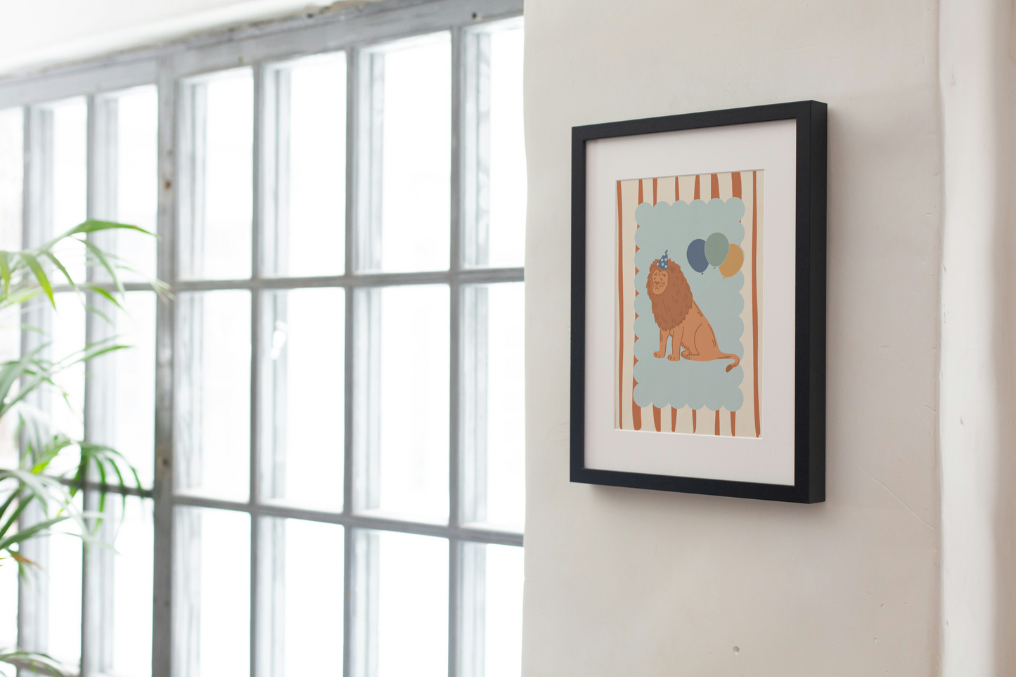 Circus Lion Nursery Art Print