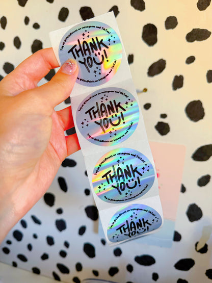 Thank You Stickers - Personalised Small Business Stickers