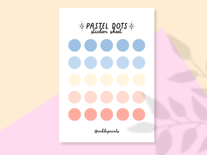 Pastel Dots Planner Stickers