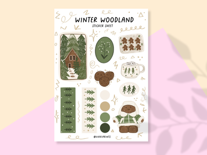 Winter Woodland Sticker Sheet