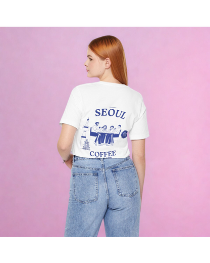 Seoul Coffee Club Unisex Tee - ‘Life Begins After Coffee’ Graphic T-Shirt