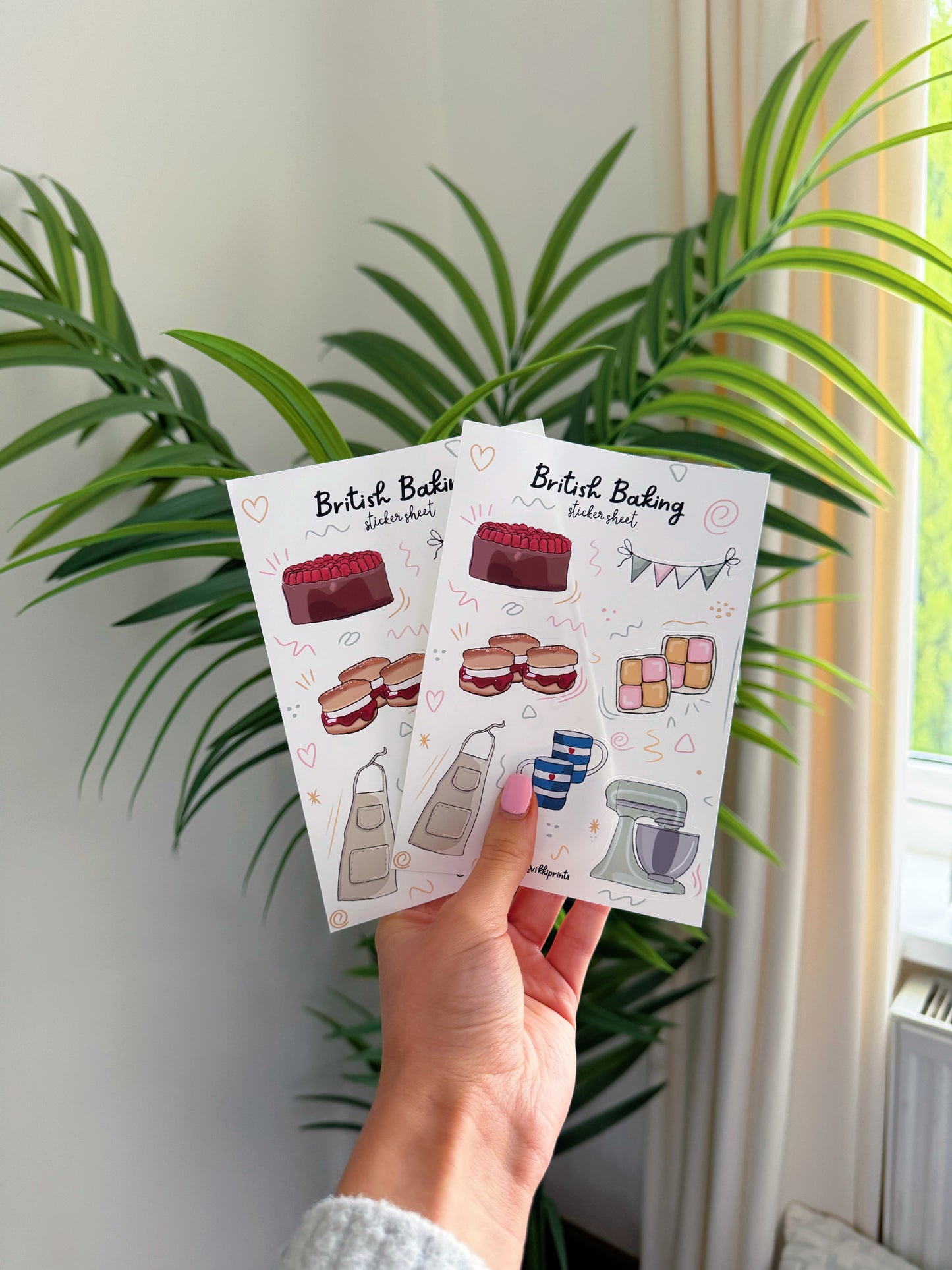 British Baking Sticker Sheet (GBBO Inspired Stickers)