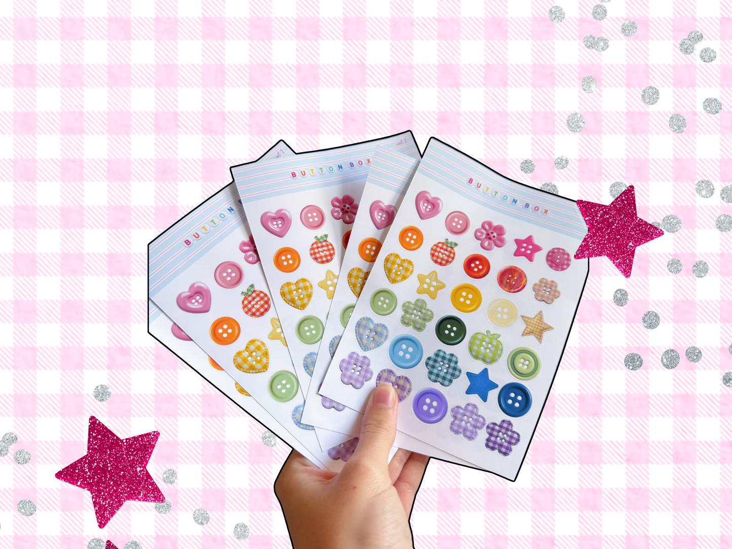 Button Box Sticker Sheet