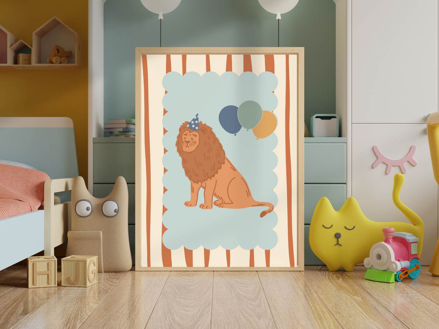 Circus Lion Nursery Art Print