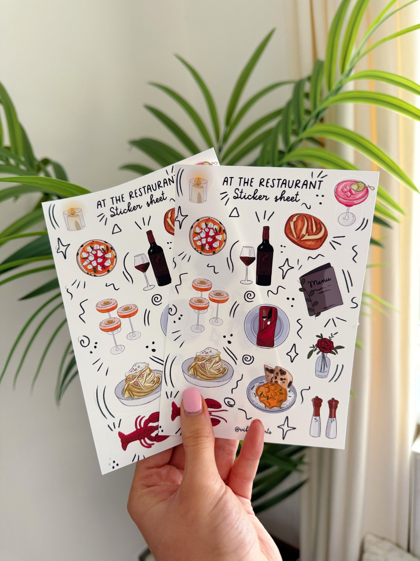 Restaurant Sticker Sheet