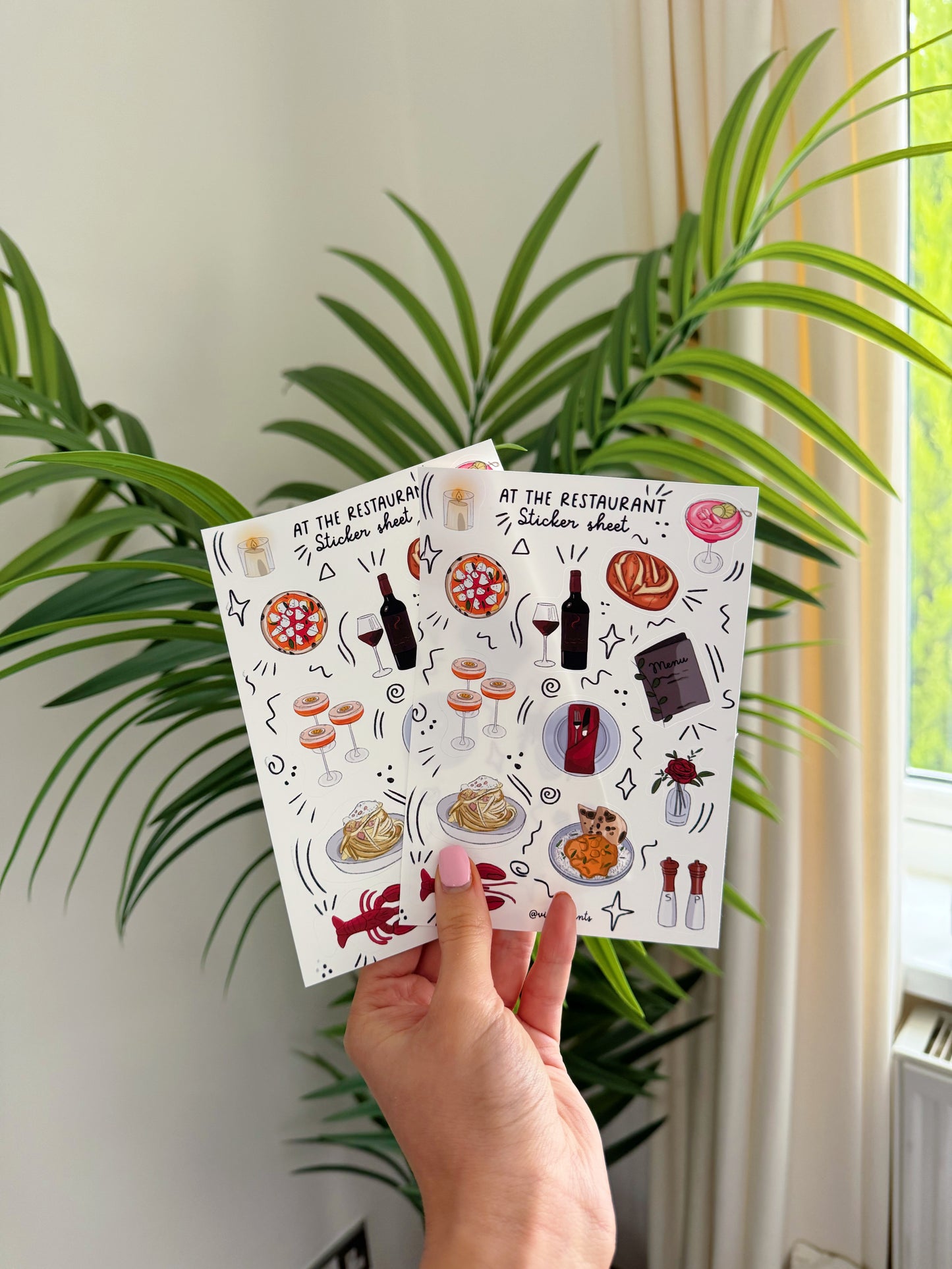 Restaurant Sticker Sheet