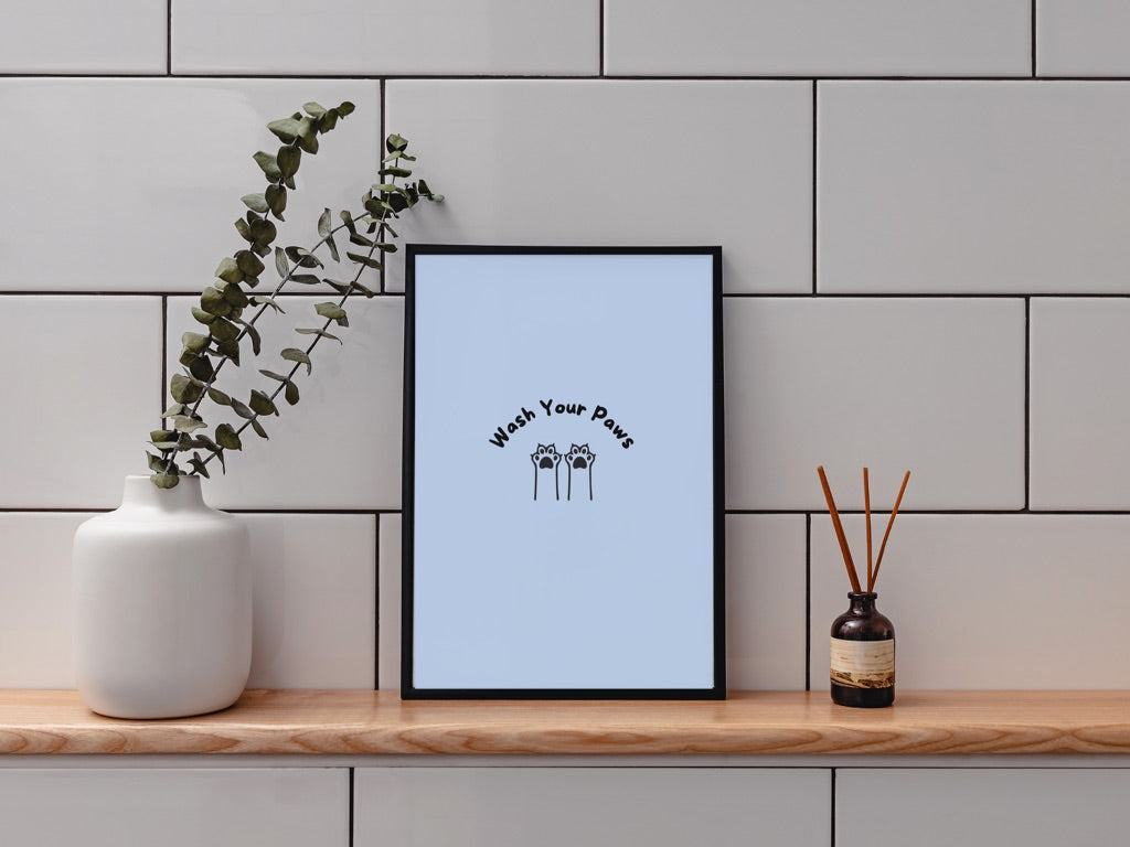 Wash Your Paws Art Print