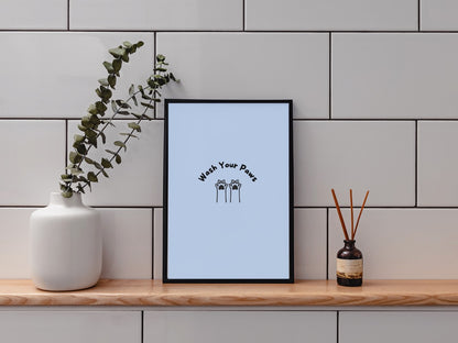 Wash Your Paws Art Print