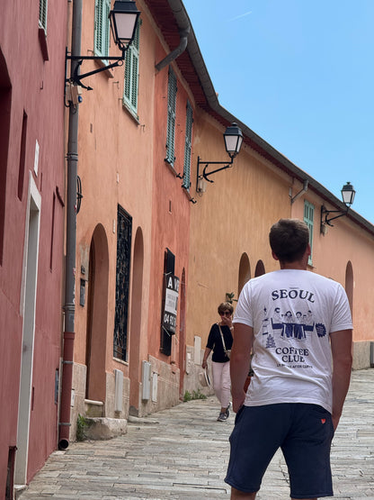 Seoul Coffee Club Unisex Tee - ‘Life Begins After Coffee’ Graphic T-Shirt