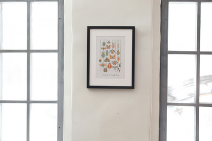 Snuggle Bug Art Print in Warm Earth Tones