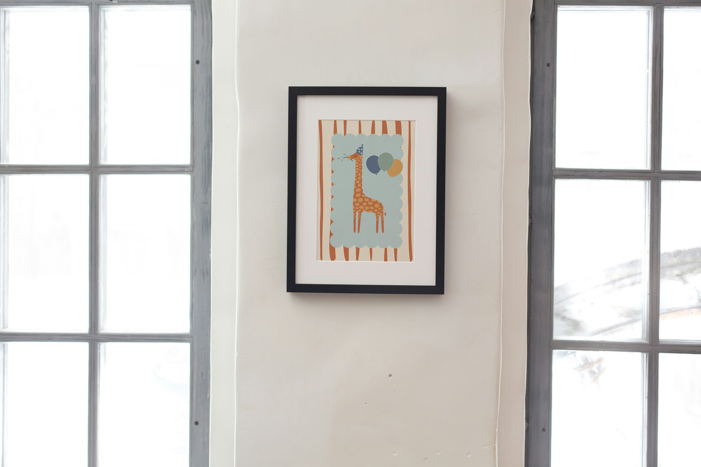 Circus Giraffe Nursery Art Print
