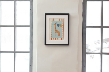Circus Giraffe Nursery Art Print