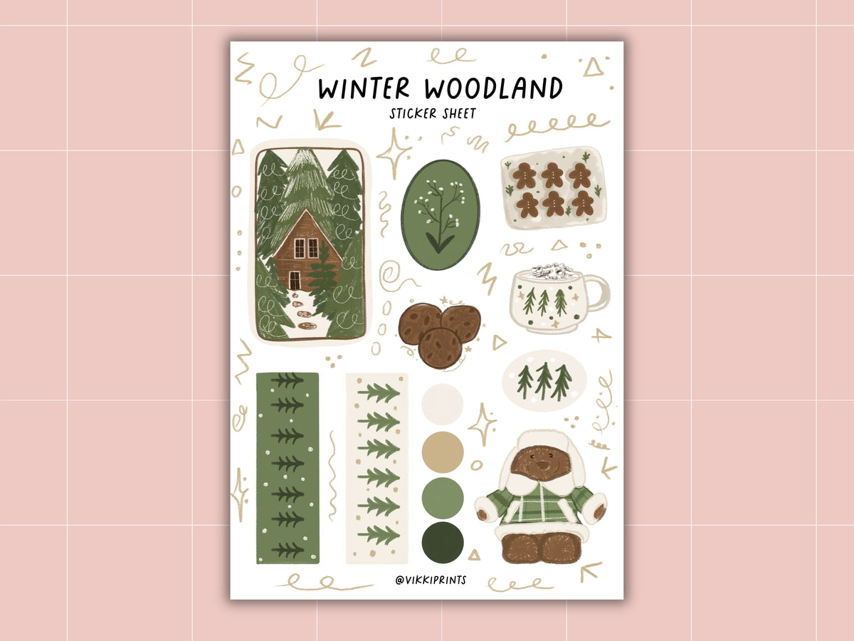 Winter Woodland Sticker Sheet