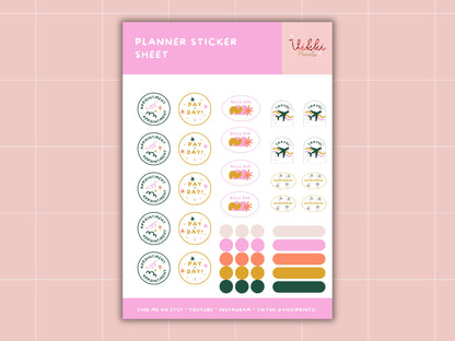 Planner and Calendar Sticker Sheet