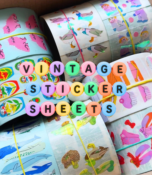 Mini vintage Sticker Sheets Collection