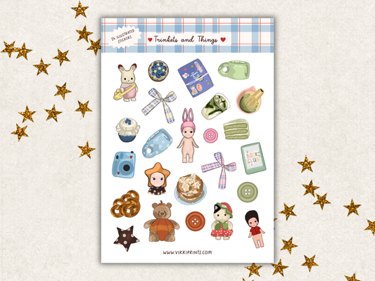 Trinkets and Things Sticker Sheet - Large