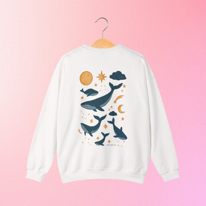 Celestial Whales Unisex Sweatshirt