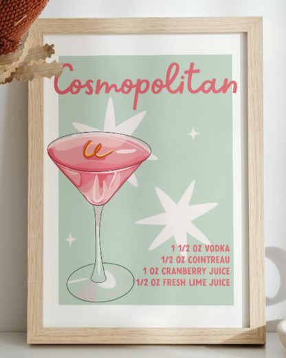 Cosmopolitan Cocktail Recipe Print
