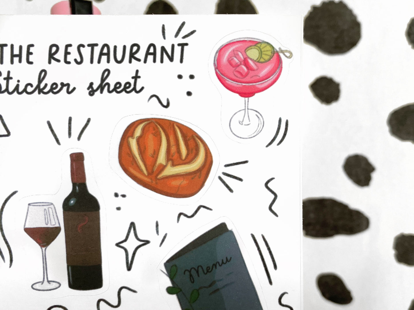 Restaurant Sticker Sheet