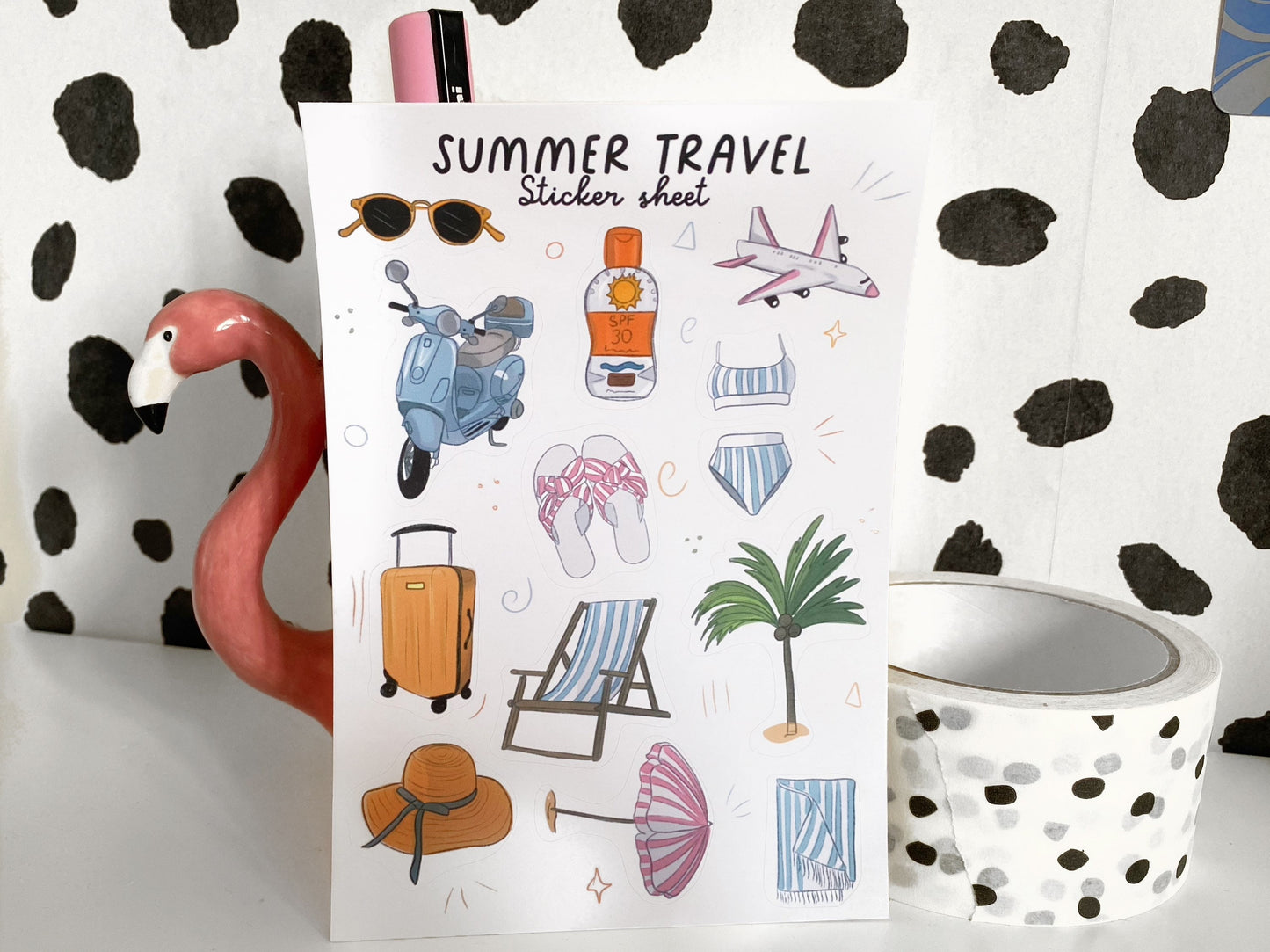 Summer Holiday Sticker Sheet