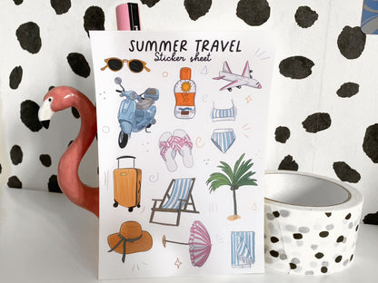 Summer Holiday Sticker Sheet