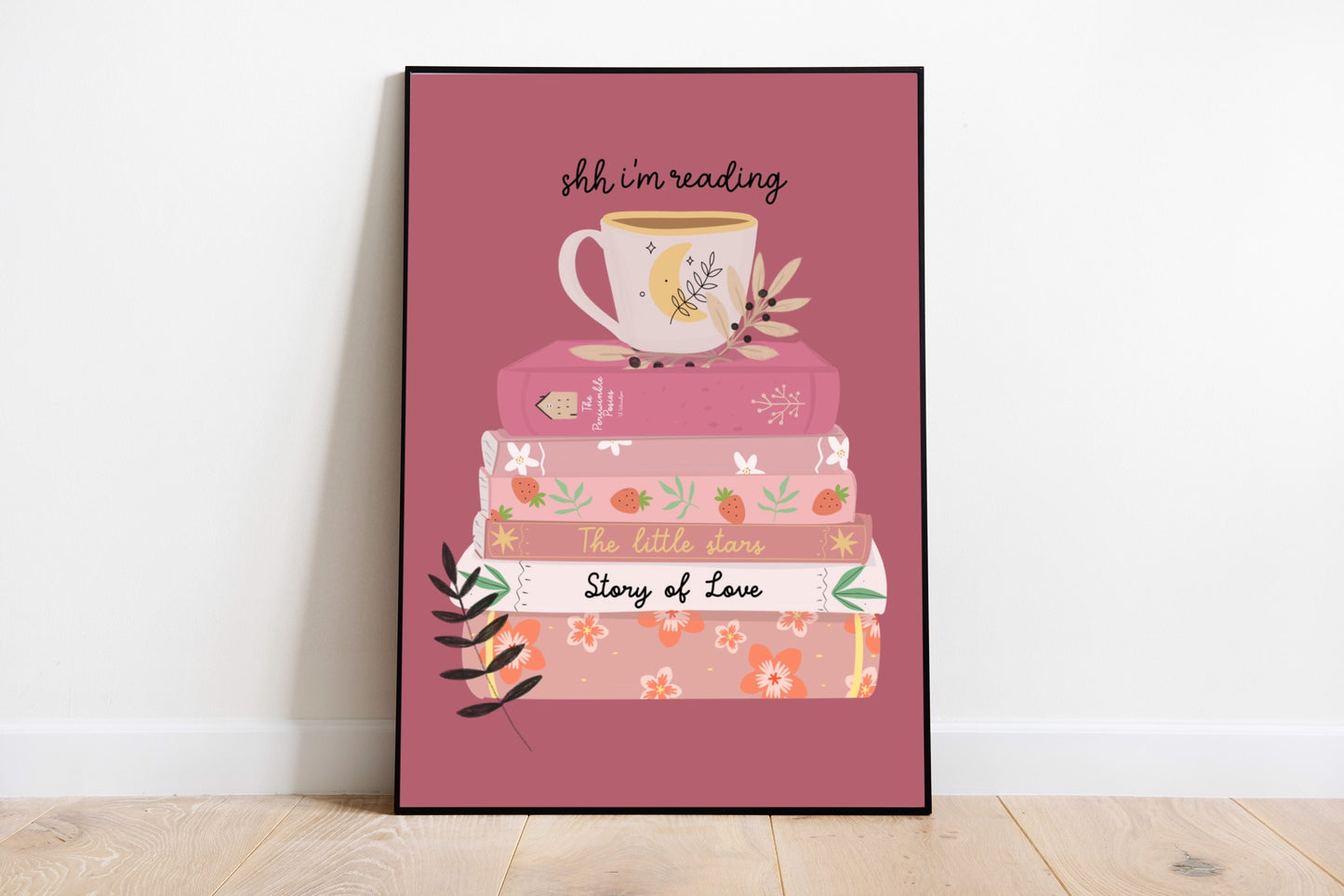Shh I'm Reading! Art Print