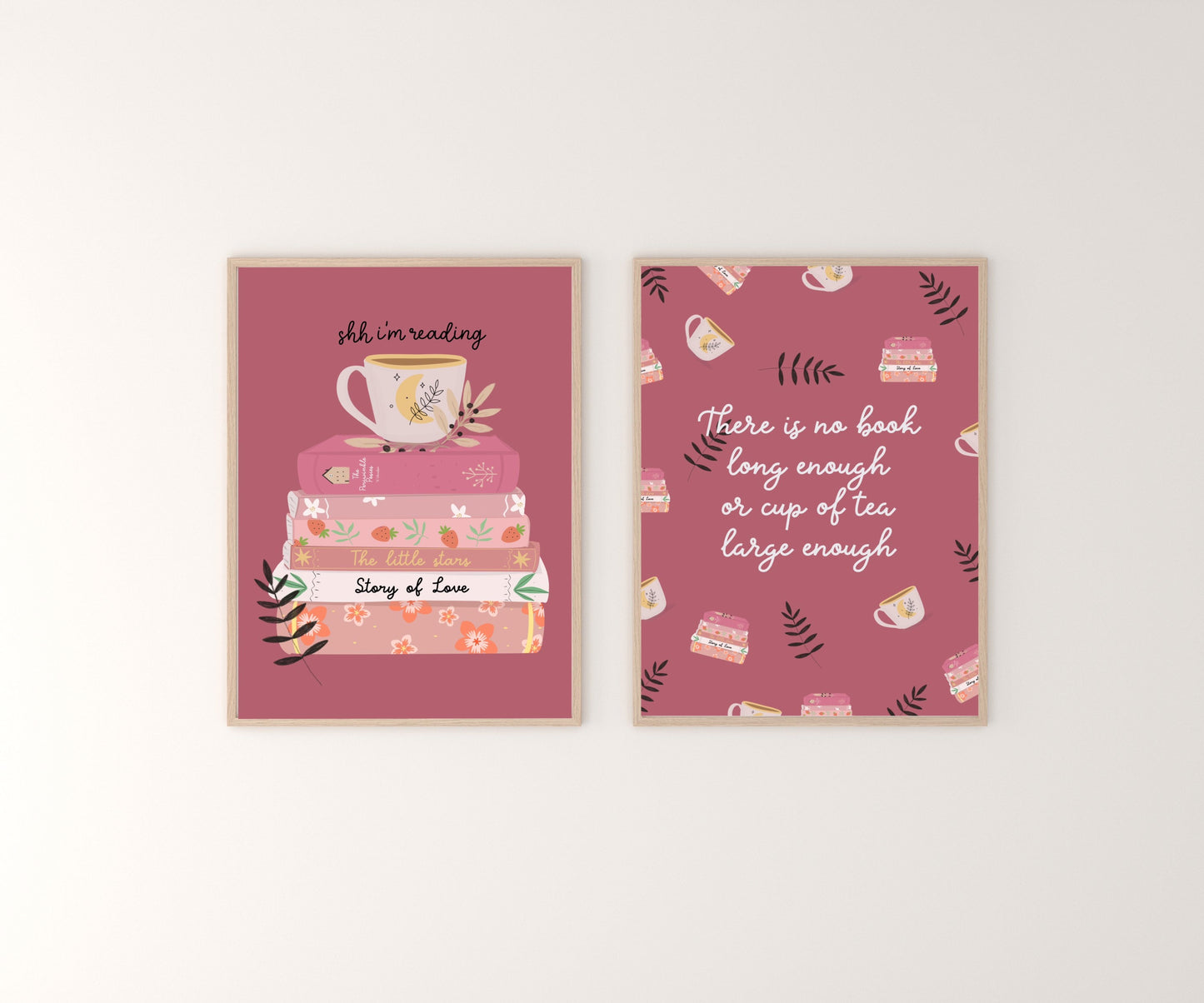 Shh I'm Reading! Art Print