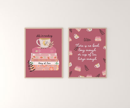 Shh I'm Reading! Art Print