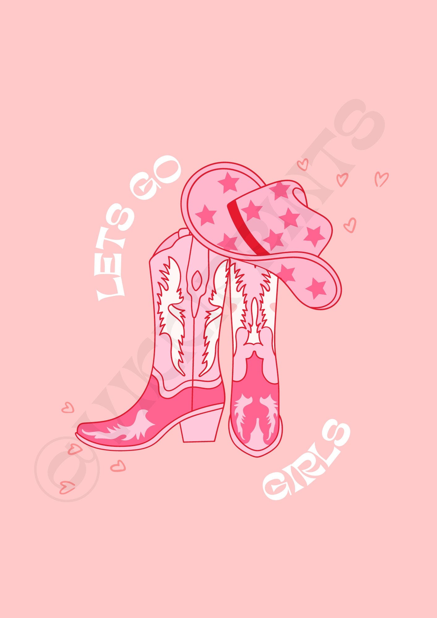 Lets Go Girls Art Print