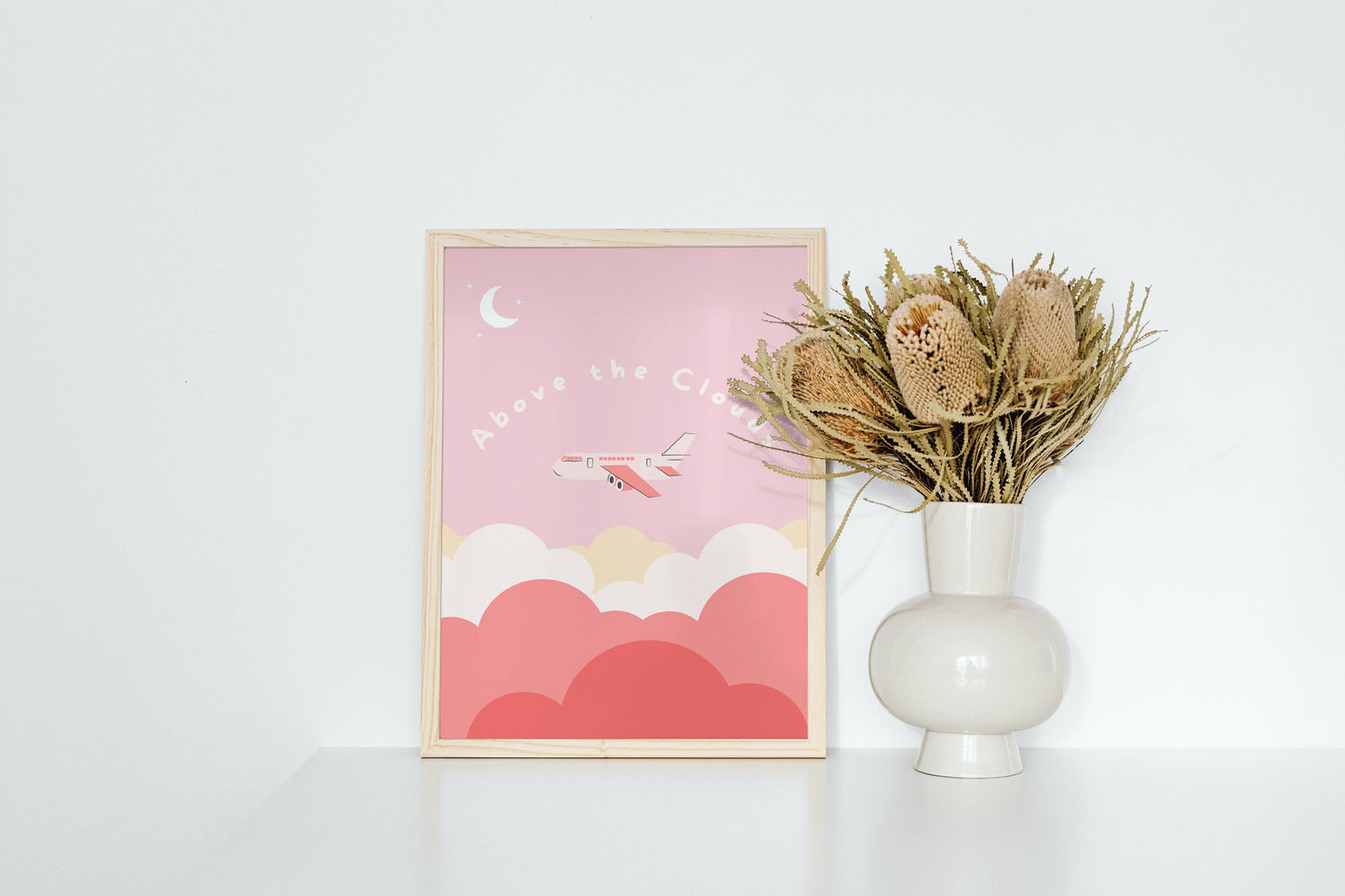 Head in the Clouds Travel Art Print