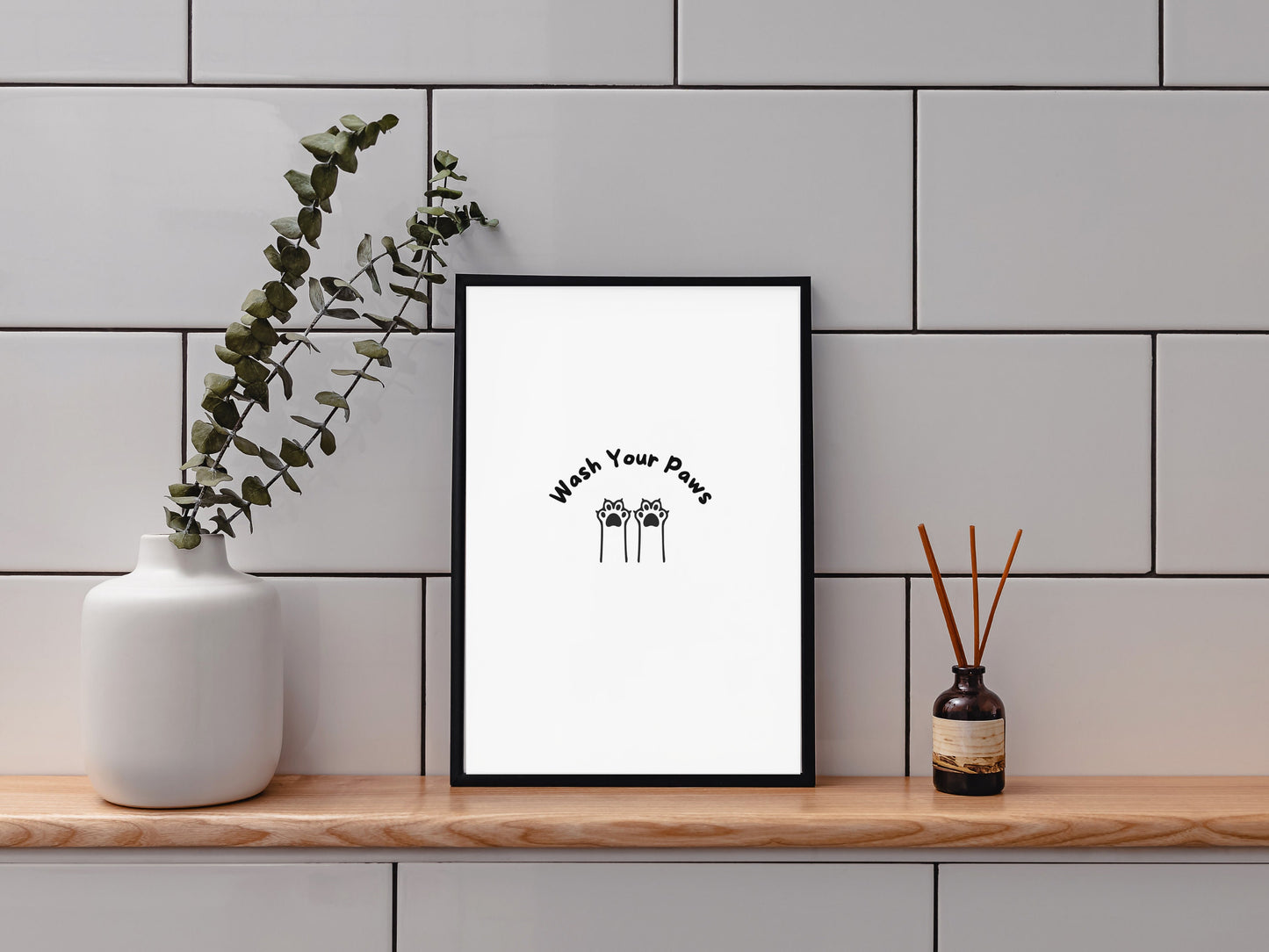 Wash Your Paws Art Print
