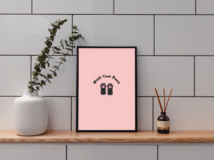 Wash Your Paws Art Print