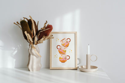 Boho Mugs Art Print