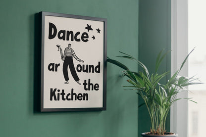 Dance Around the Kitchen Art Print