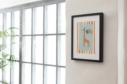 Circus Giraffe Nursery Art Print