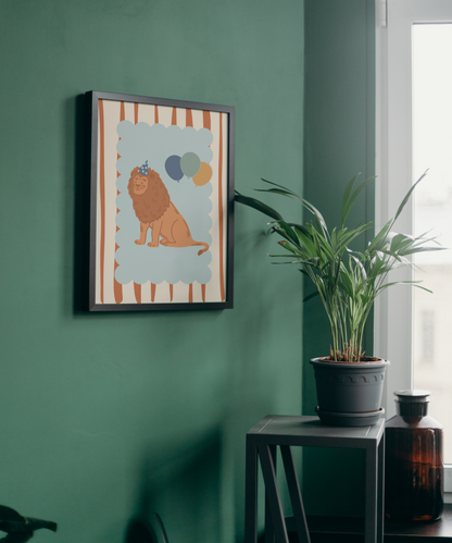 Circus Lion Nursery Art Print